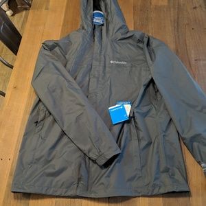 Mens columbia jacket - gray sz. Large